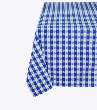 Mantel cuadrado de cuadros vichy de 177 cm
