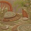 Mantel redondo Butterfly Batik, 304,8 cm Mantel redondo Butterfly Batik, 304,8 cm