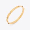 Miller Stud Pulsera con bisagra y perlas de 5 mm