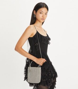Mini bolso tote con adornos de cristales Night Owl