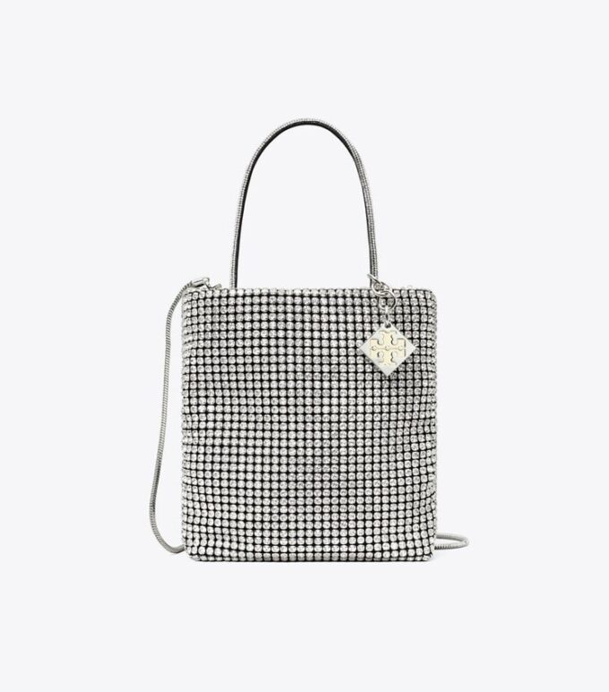 Mini bolso tote con adornos de cristales Night Owl Mini bolso tote con adornos de cristales Night Owl