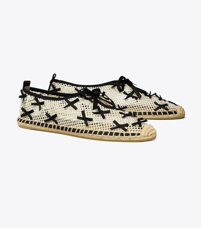 Mini Bow Mesh Espadrille Mini Bow Mesh Espadrille
