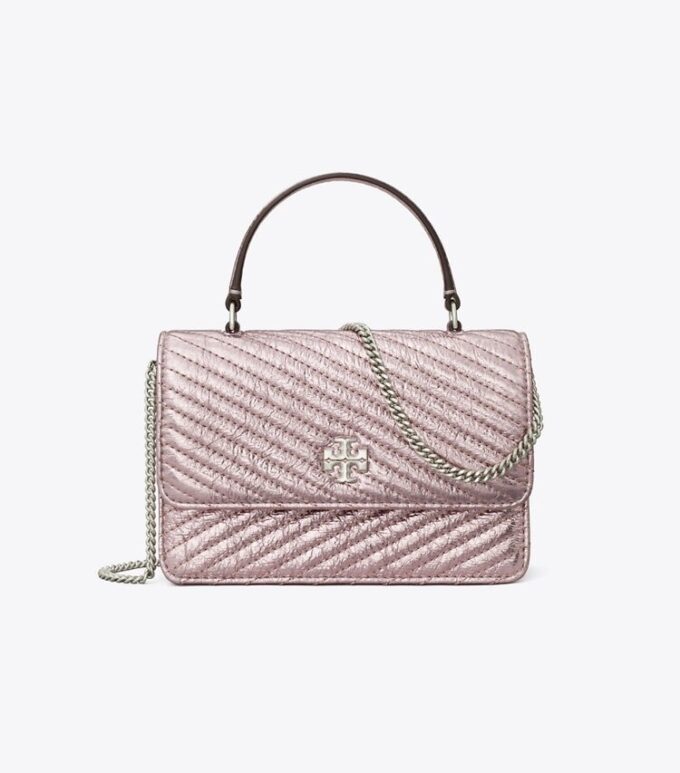 Mini Kira Moto Quilt Metallic Top-Handle Crossbody Mini Kira Moto Quilt Metallic Top-Handle Crossbody