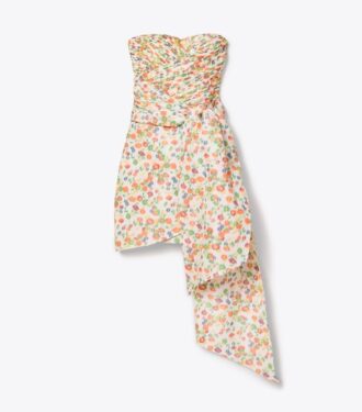 Mini vestido de fiesta de tafetán