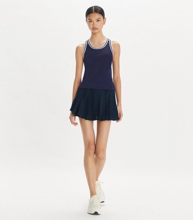 Minifalda de tenis de jacquard de rizo Minifalda de tenis de jacquard de rizo