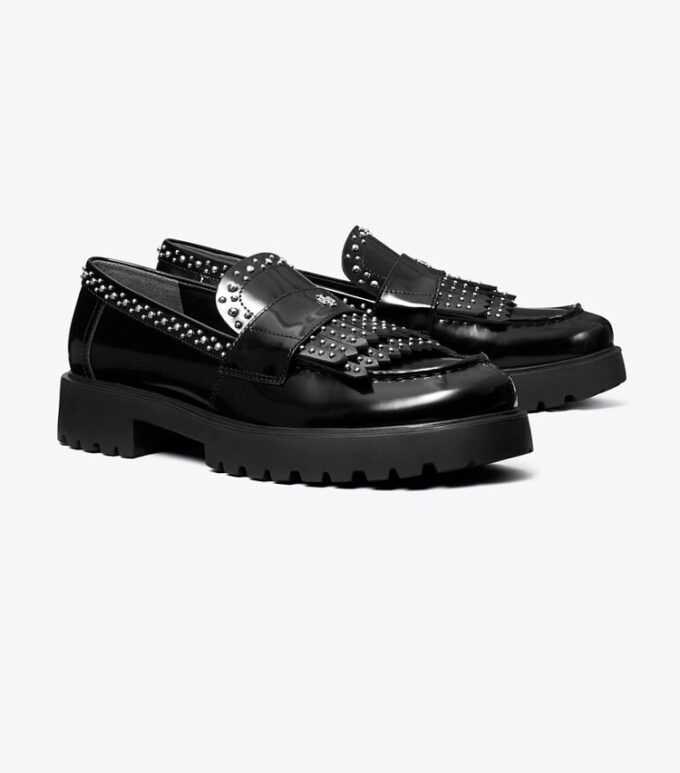 Mocasines clásicos con flecos y suela gruesa Mocasines clásicos con flecos y suela gruesa