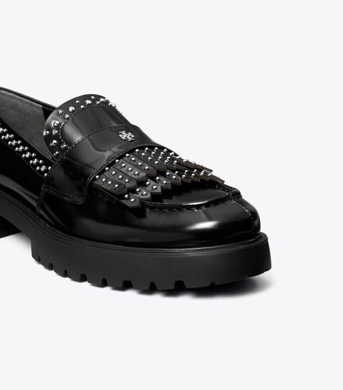 Mocasines clásicos con flecos y suela gruesa Mocasines clásicos con flecos y suela gruesa