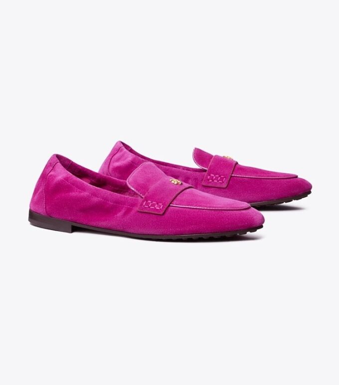 Mocasines de ante tipo ballet