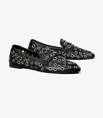 Mocasines de ballet con ojales