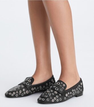 Mocasines de ballet con ojales