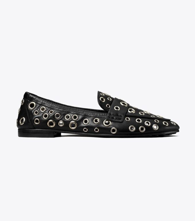 Mocasines de ballet con ojales