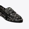 Mocasines de ballet con ojales
