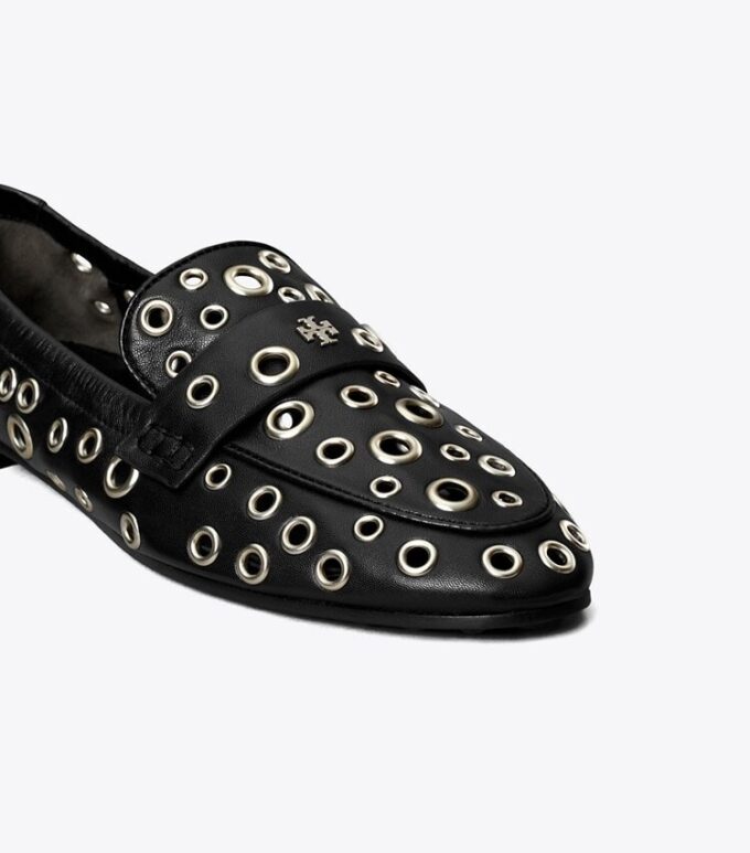 Mocasines de ballet con ojales
