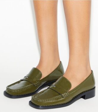 Mocasines de punta cuadrada