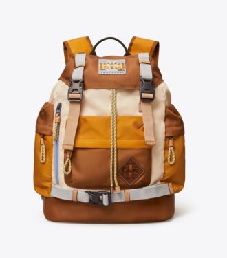 Mochila con parches de nailon ripstop