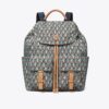 Mochila con solapa de nylon estampado Mochila con solapa de nylon estampado
