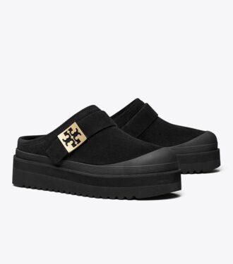 Mules con plataforma de piel de oveja Mellow