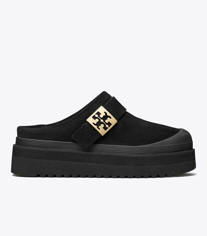 Mules con plataforma de piel de oveja Mellow Mules con plataforma de piel de oveja Mellow