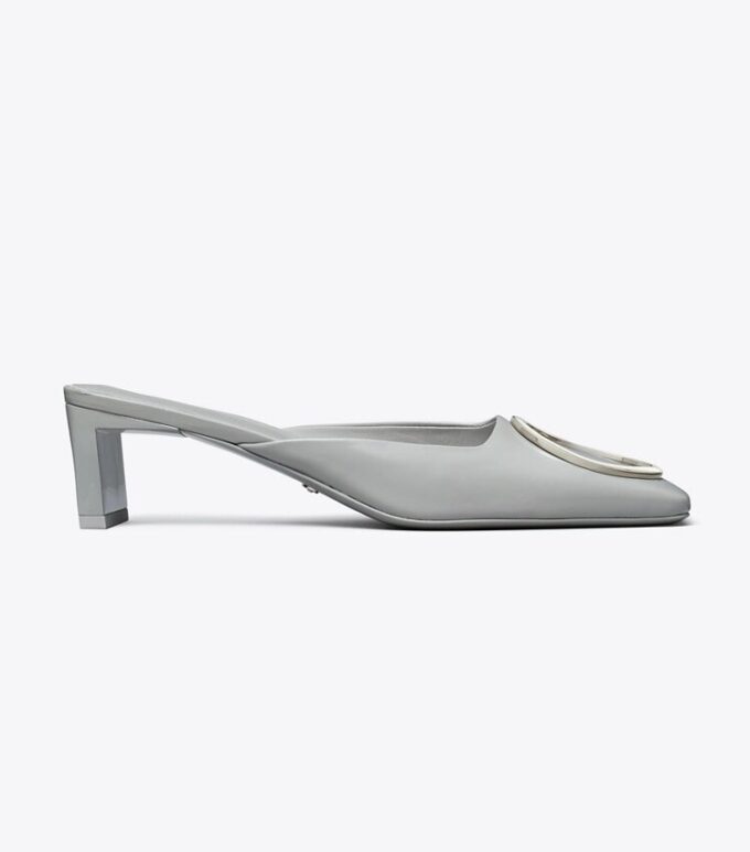 Mules con tacón de anilla Mules con tacón de anilla