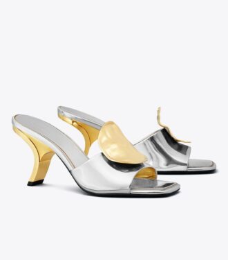 Mules con tacones desiguales Patos