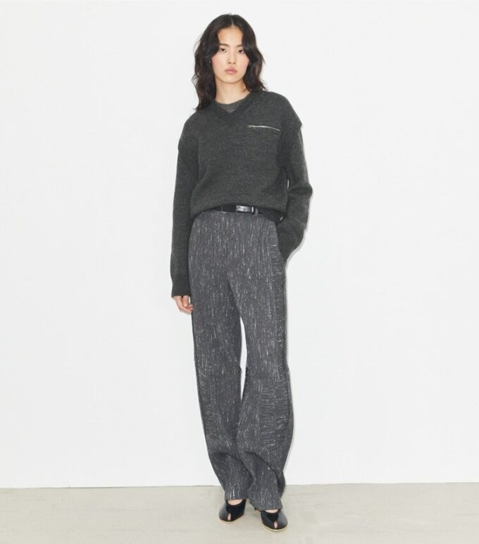 Pantalón ancho de lana Pantalón ancho de lana