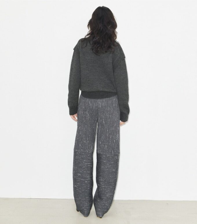 Pantalón ancho de lana Pantalón ancho de lana