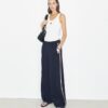 Pantalón de chándal de jersey con pierna ancha Pantalón de chándal de jersey con pierna ancha