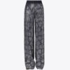 Pantalón de viscosa con adornos Pantalón de viscosa con adornos