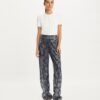 Pantalón de viscosa con adornos Pantalón de viscosa con adornos