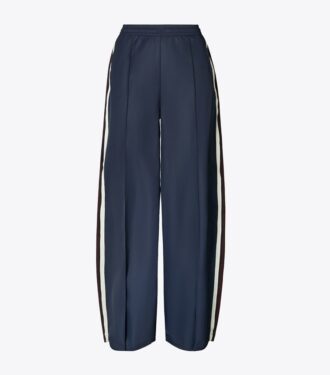 Pantalón deportivo de nylon de pierna ancha