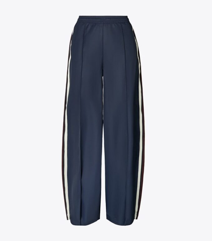 Pantalón deportivo de nylon de pierna ancha Pantalón deportivo de nylon de pierna ancha