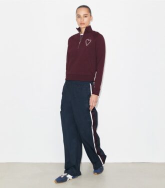 Pantalón deportivo de nylon de pierna ancha