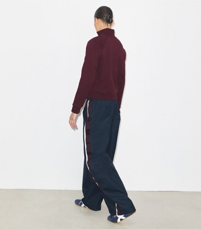 Pantalón deportivo de nylon de pierna ancha Pantalón deportivo de nylon de pierna ancha