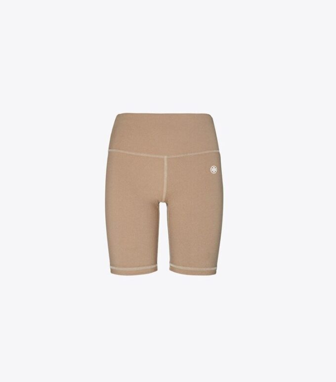 Pantalones cortos de ciclismo de compresión de talle alto en mezcla de tejidos Pantalones cortos de ciclismo de compresión de talle alto en mezcla de tejidos