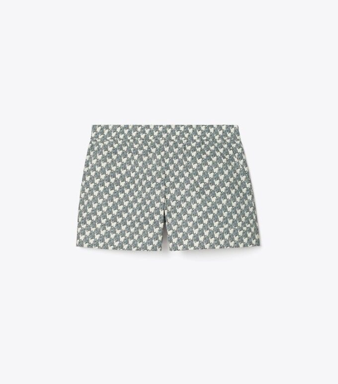 Pantalones cortos de popelín de algodón estampado Pantalones cortos de popelín de algodón estampado