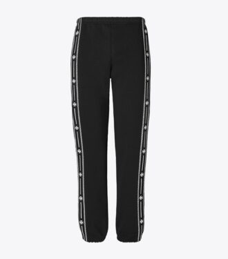 Pantalones de chándal de felpa francesa bordados