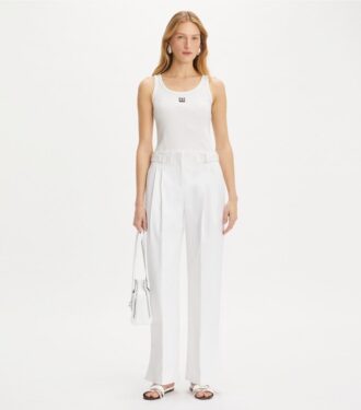Pantalones de sarga de algodón
