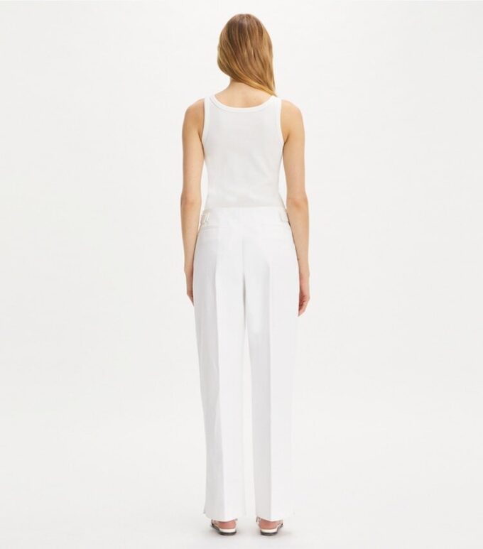 Pantalones de sarga de algodón