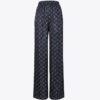 Pantalones jacquard de corte holgado