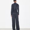 Pantalones jacquard de corte holgado