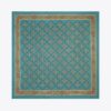 Pañuelo cuadrado de seda con monograma T Monogram Pañuelo cuadrado de seda con monograma T Monogram