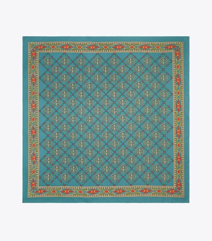 Pañuelo cuadrado de seda con monograma T Monogram Pañuelo cuadrado de seda con monograma T Monogram