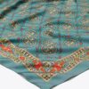 Pañuelo cuadrado de seda con monograma T Monogram Pañuelo cuadrado de seda con monograma T Monogram