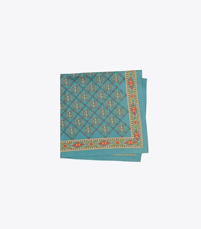 Pañuelo cuadrado de seda con monograma T Monogram Pañuelo cuadrado de seda con monograma T Monogram