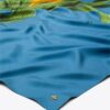 Pañuelo cuadrado de seda extragrande con estampado de maíz Pañuelo cuadrado de seda extragrande con estampado de maíz