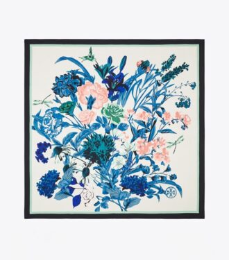 Pañuelo cuadrado de seda Gem Bouquet