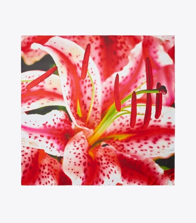 Pañuelo cuadrado de seda Lily
