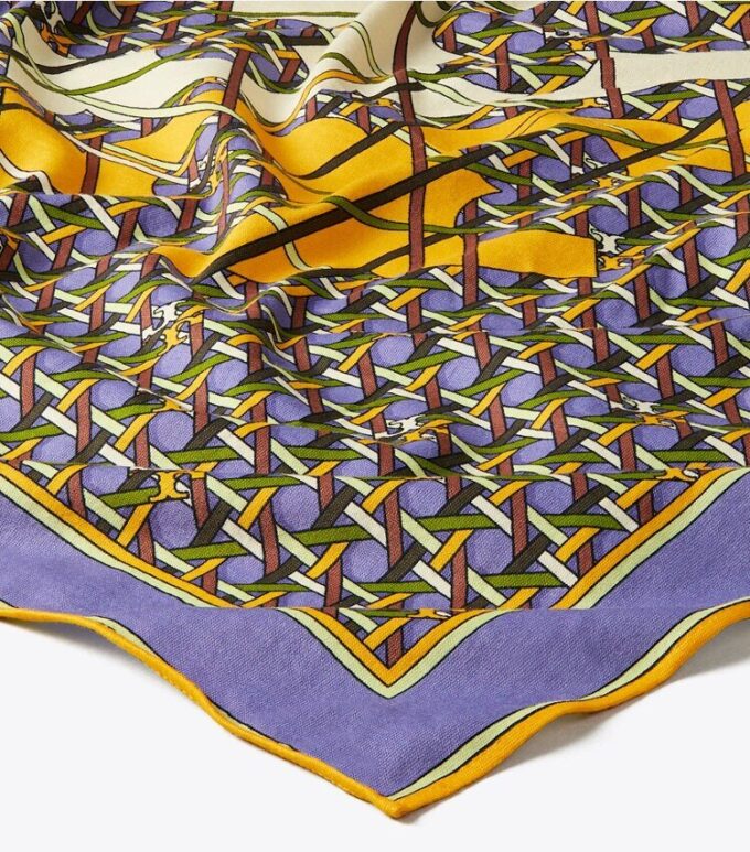 Pañuelo de cuello de jersey con logotipo Basket-Weave Pañuelo de cuello de jersey con logotipo Basket-Weave