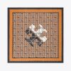 Pañuelo de seda con logotipo Basket-Weave Pañuelo de seda con logotipo Basket-Weave