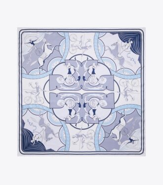 Pañuelo de seda reversible Aeronauts